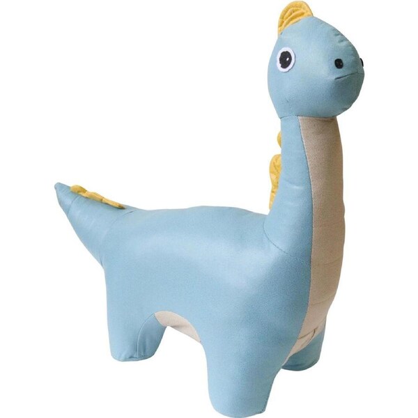 LVD Wooden Dinosaur Stompy Stool Childrens Bedroom Chair 66.5x59cm Blue