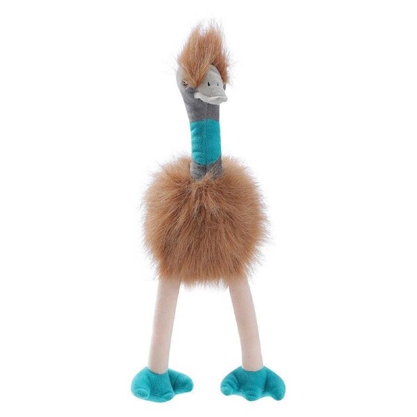 4PK Paws And Claws Outback Buddies Emu Sqeauky Plush Dog Toy 30x12x12cm