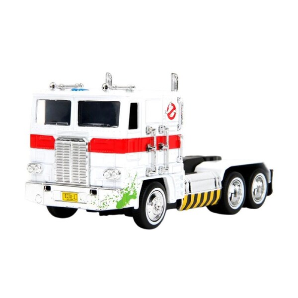 Jada 1:32 Scale Transformers Optimus Prime x Ecto-1 Mash-up Diecast Model
