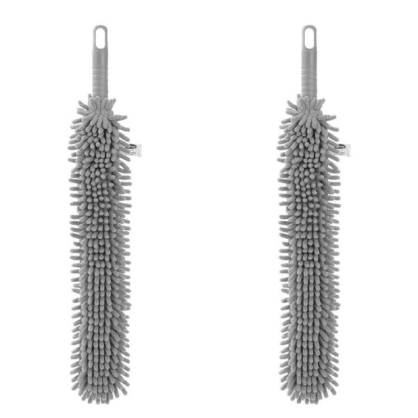 2PK Boxsweden Prime Flexible Microfibre Washable Indoor Duster 57cm Assorted