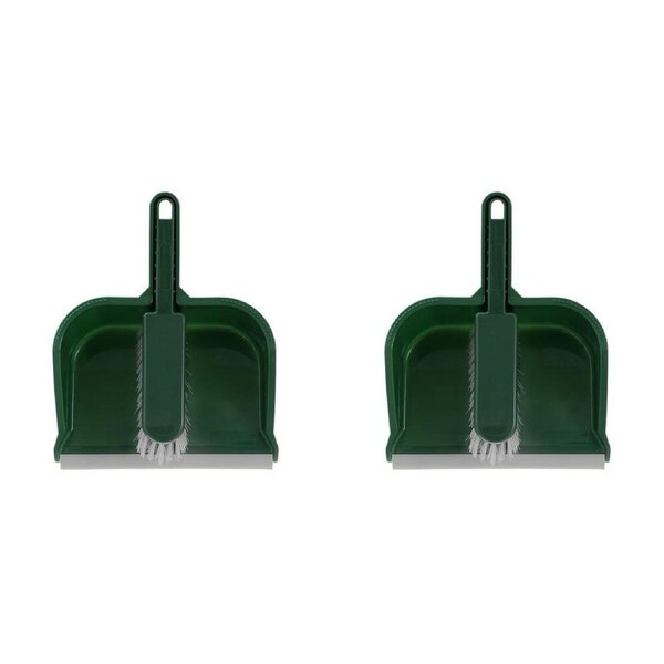 2PK Boxsweden Lightweight Prime Outdoor Wide Dustpan and Brush Assorted