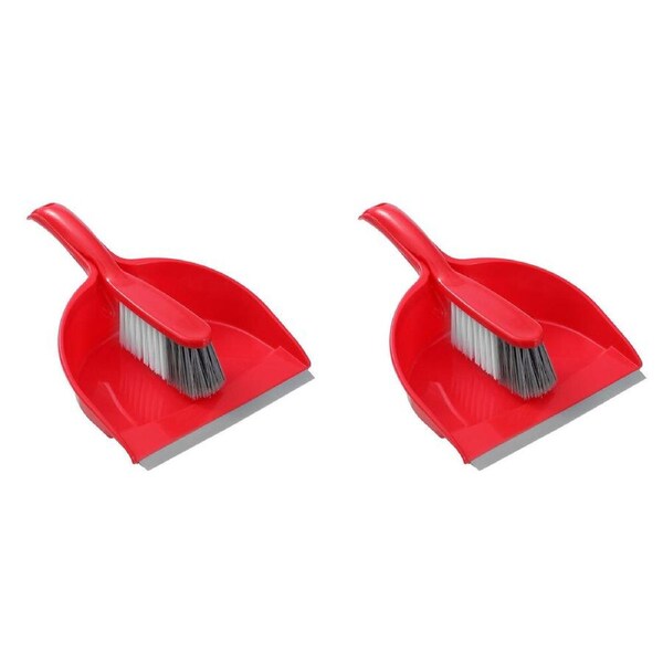 2PK Boxsweden Prime Indoor Essentials Dustpan and Bristle Brush Assorted