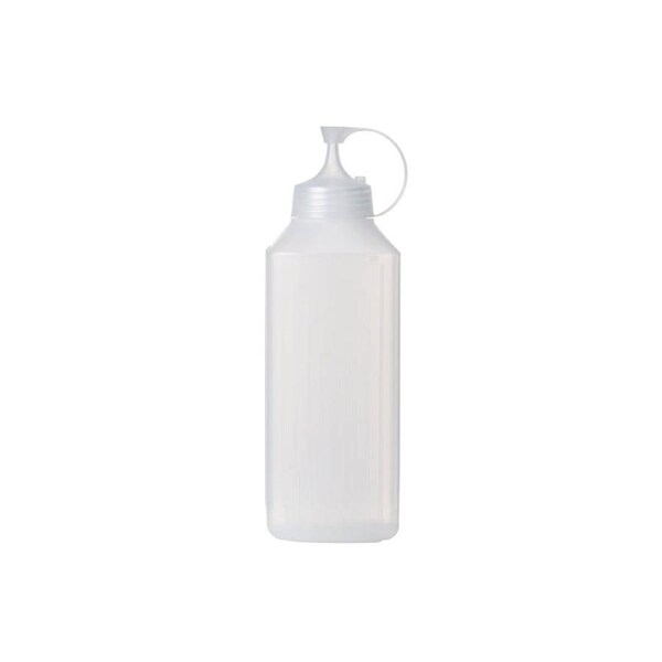 Chef Inox Square Narrow Mouth Squeeze Bottle - Graduated, 800ml, Box of 10