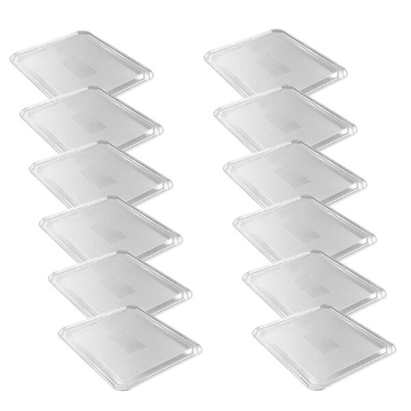 12x 3pc Lemon and Lime Aluminium Foil Rectangle Oven Liner Tray 46x40cm