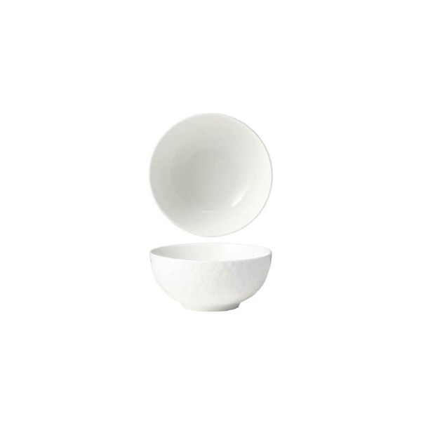 Tablekraft Fusion Lotus Footed Rice Bowl - 118x54mm, White, Box of 6