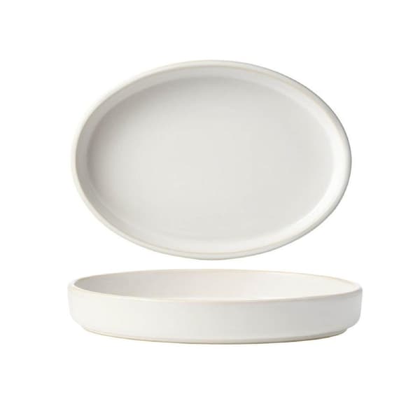 Tablekraft Urban Serve Oval Plate - 430x312x34mm, White, Box of 6