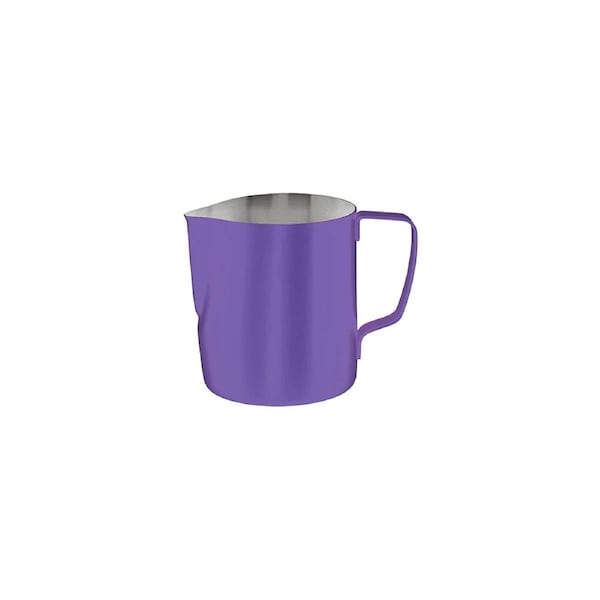 Brew Powder Coated Stainless Steel Milk Frothing Jug 600ml - Purple
