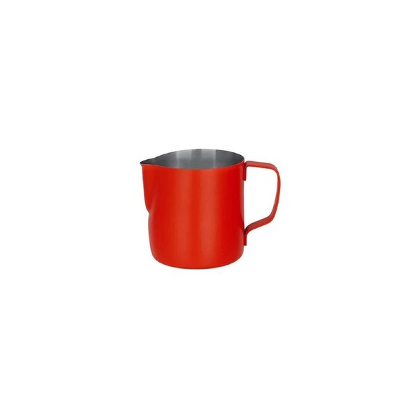 Brew Powder Coated Stainless Steel Milk Frothing Jug 350ml - Red