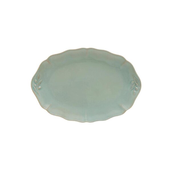Costa Nova Alentejo Turquoise Oval Platter - 323x222mm