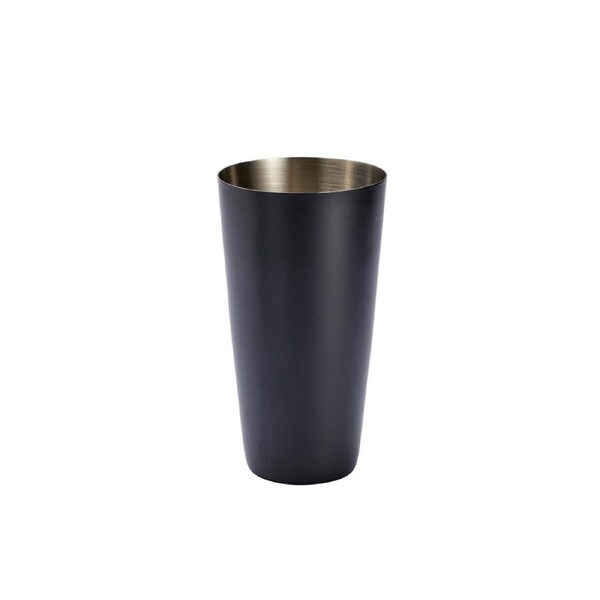 Chef Inox Stainless Steel Boston Tin - Black Powder Coated, 900ml