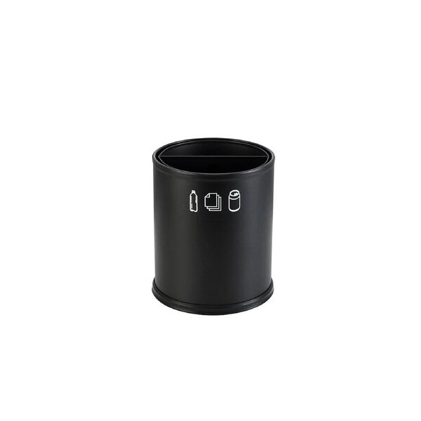 Noble & Price Round Recycle Waste Bin - 2 Sections, 3.0L