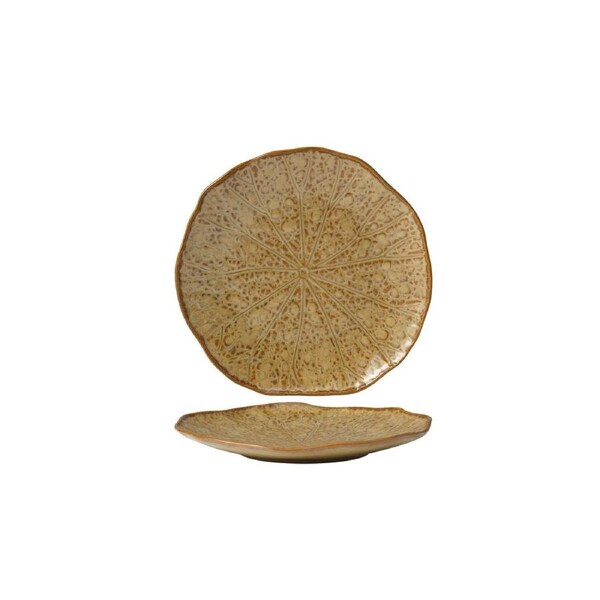 Tablekraft Fusion Lotus Coupe Plate - 203mm Cinnamon, Box of 6