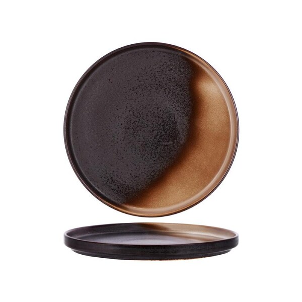 Tablekraft Urban Coffee Dust Round Stackable Plate - 265x25mm , Box of 3