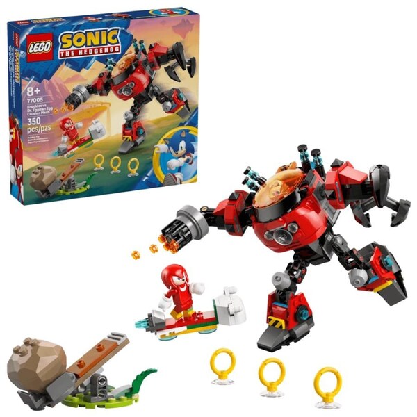 LEGO 77005 Knuckles vs. Dr. Eggman Egg Crusher Mech - Sonic the Hedgehog