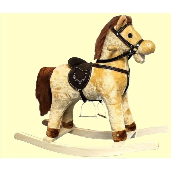 RP Dean - Rocking Horse with Sound Brown or Beige Assorted (chosen at random)