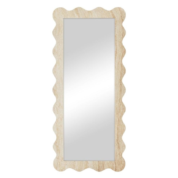 Cooper & Co. Sienna 180cm Wave Mirror Travertine Look