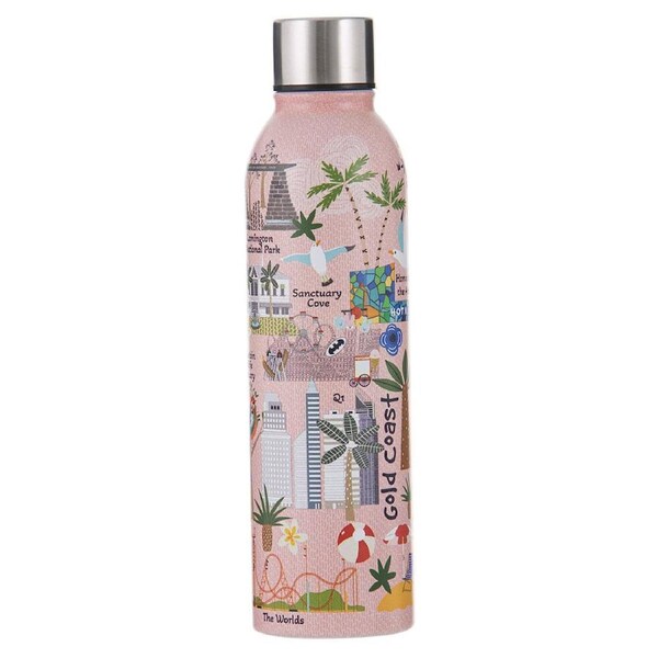 Ashdene Land Down Under Gold Coast Stainless Water Bottle Flask 500ml