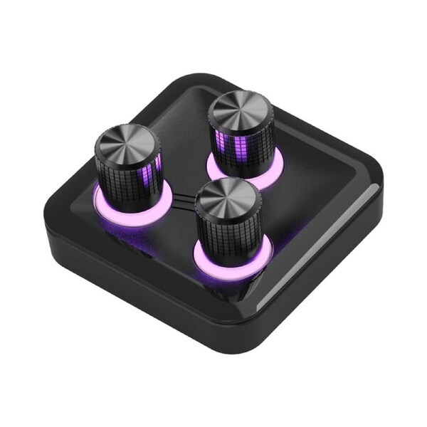 Cooler Master MasterHUB 3xKnob Module RGB Lighting Creative Audio App Control