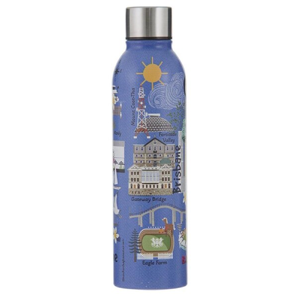 Ashdene Land Down Under Brisbane Stainless Steel Water Bottle Flask 500ml