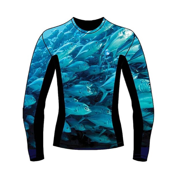 AFN Solar Shirt Long Sleeve Sports Outdoor Range Tee Baitball Print M