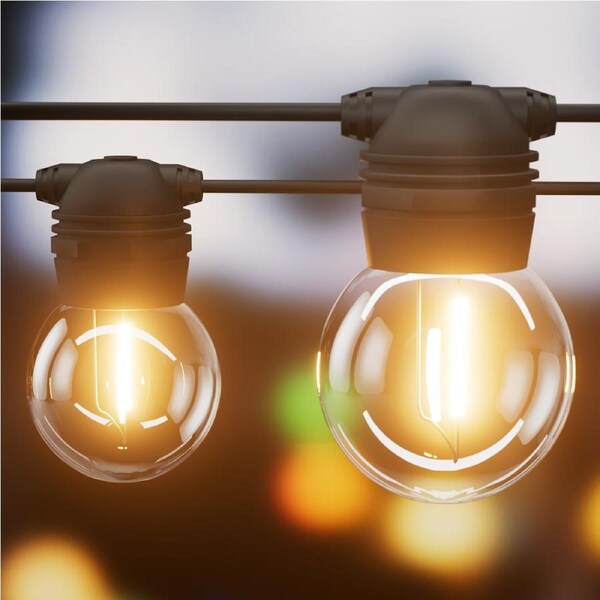 Solar Festoon String Lights LED Light Outdoor Christmas Party 23m 41m 50m 20 Bulbs 23m