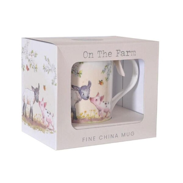 Gibson Gifts On The Farm Mug Lamb & Pig, 26804