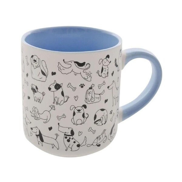 Gibson Gifts Furry Friends Mug Dog Blue, 20777