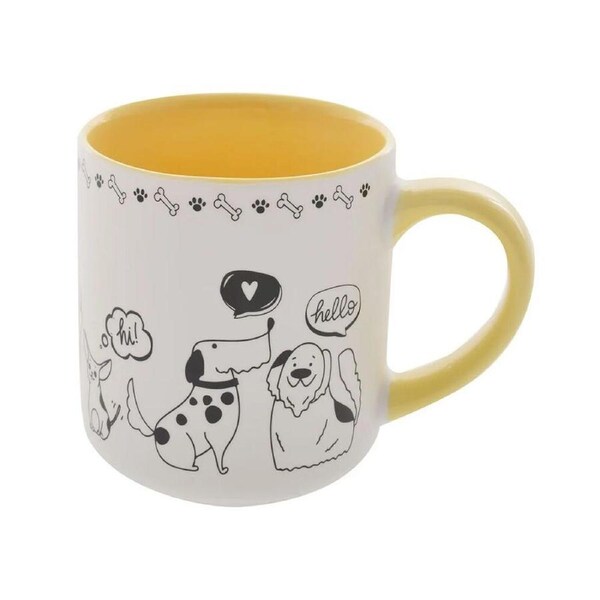 Gibson Gifts Furry Friends Mug Dog Yellow, 20777