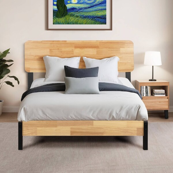 ACA 205x155cm Metal Bed Frame Bed Base Platform Queen Size