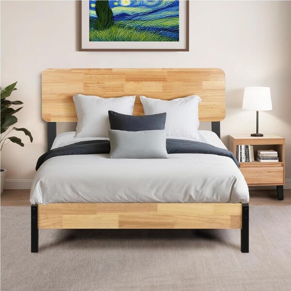 ACA 205x109cm Metal Bed Frame Bed Base Platform King Single Size