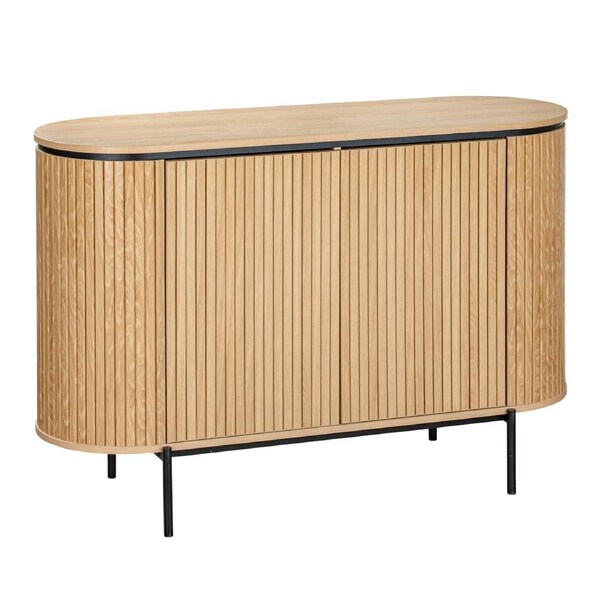 Buffet Sideboard Side Cabinet Home Storage Shelves Cupboard Kitchen Oak 1200mm