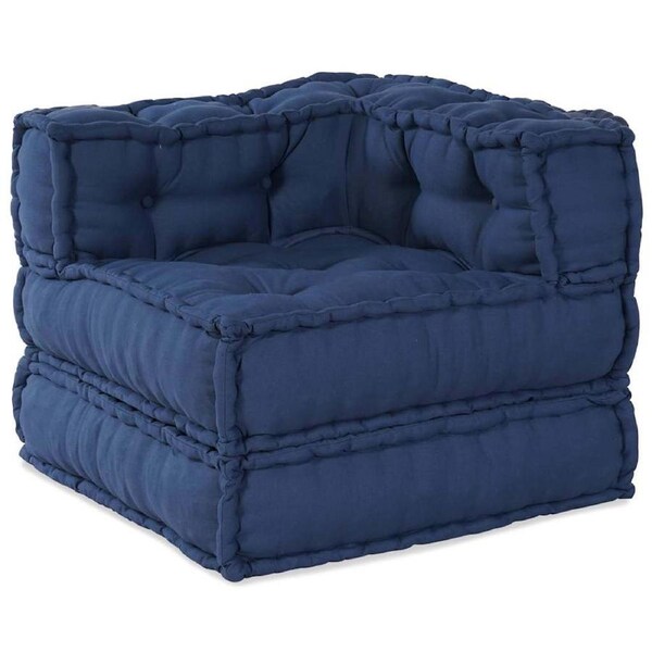 Modular Corner Sofa Indigo 70 x 70 x 56 cm Fabric vidaXL