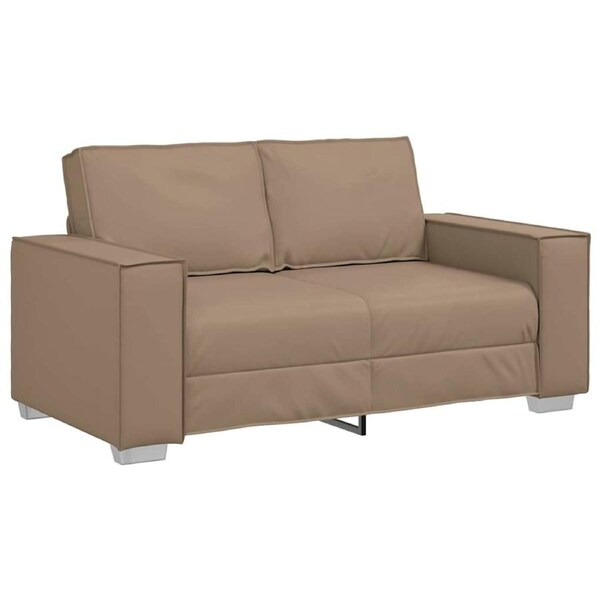 Loveseat Sofa Cappuccino 160 cm Faux Leather vidaXL