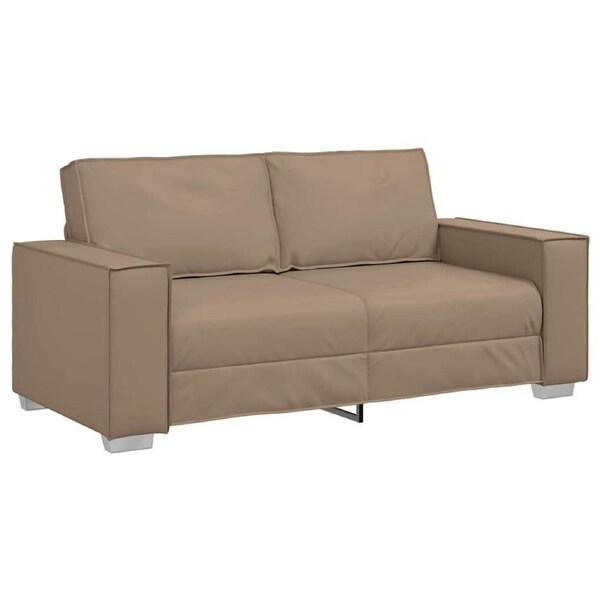 Loveseat Sofa Cappuccino 180 cm Faux Leather vidaXL