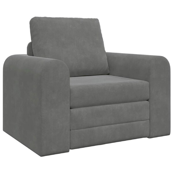 Sofa Bed Dark Grey 98 x 71 x 83 cm Velvet vidaXL