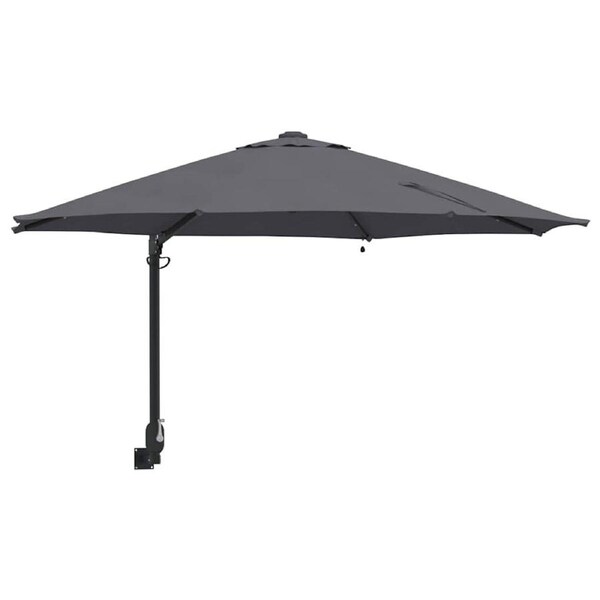 Garden Parasol Manual Anthracite 248 x 248 x 148 cm vidaXL