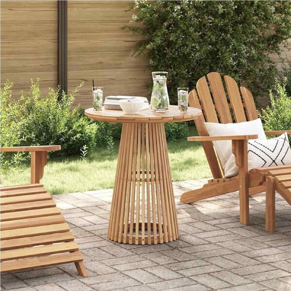 Side Table Brown 70 x 70 x 75 cm Solid Teak Wood vidaXL