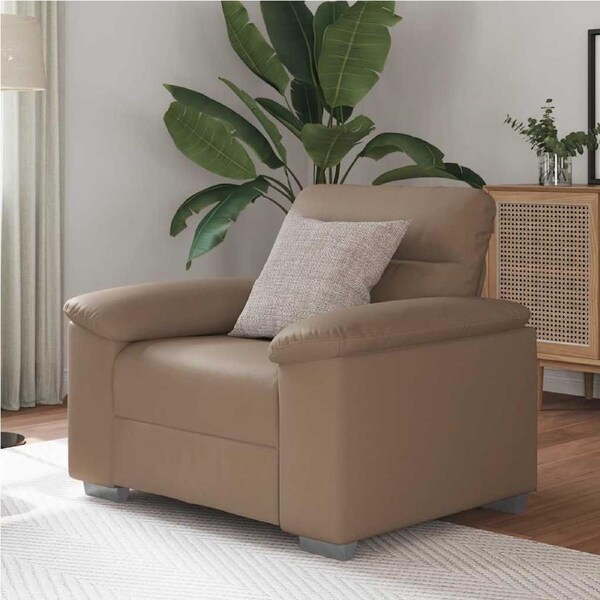 Sofa Chair Cappuccino 60 cm Faux Leather vidaXL