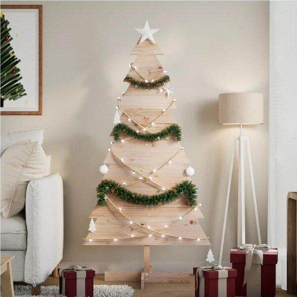 Wooden Christmas Tree for Decoration 150 cm Solid Wood Pine vidaXL