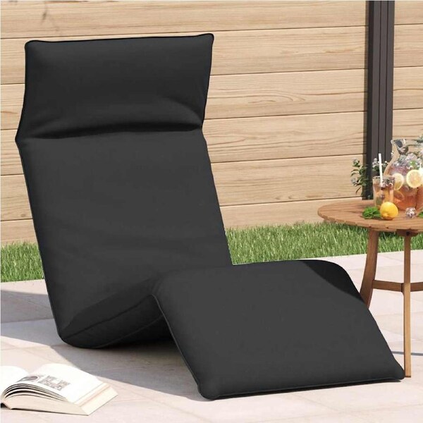 Folding Sun lounger Black 175x54x8.5 cm Oxford Fabric vidaXL