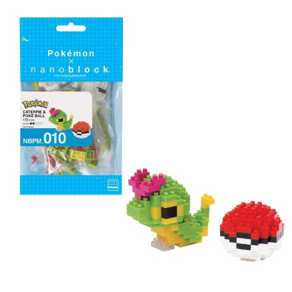 Nanoblock Pokemon Caterpie and Poke Ball