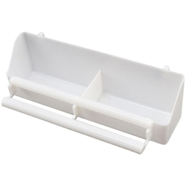 Bird Food Feeder Trough Box Water Bowl Container Cage Accessories Easy Install