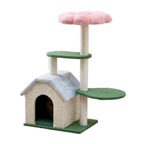 Cat Tree Tower Large Climbing Rack Cat Nest Multi Level Post Kitten Scratch Toy