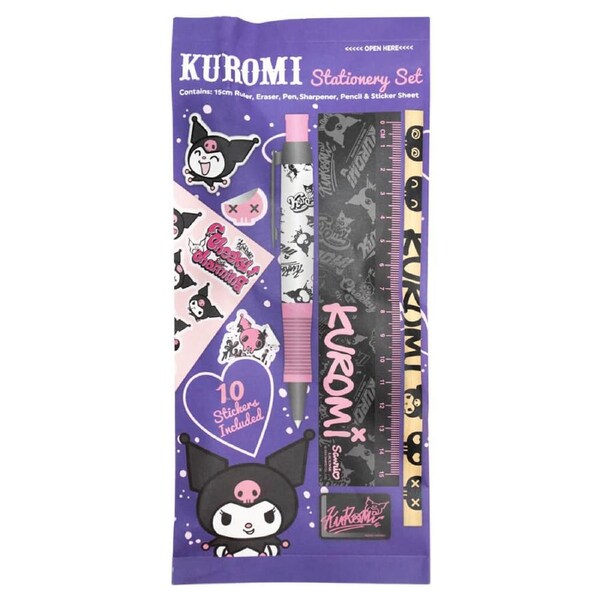 Sanrio Hello Kitty & Friends - Kuromi Stationery Set