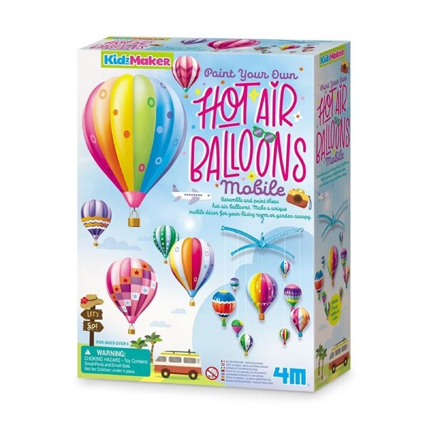 4M KidzMaker Hot Air Balloons Mobile - DIY Craft Kit