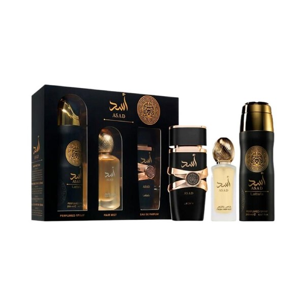 Lattafa Asad 3 Piece 100ml Eau De Parfum
