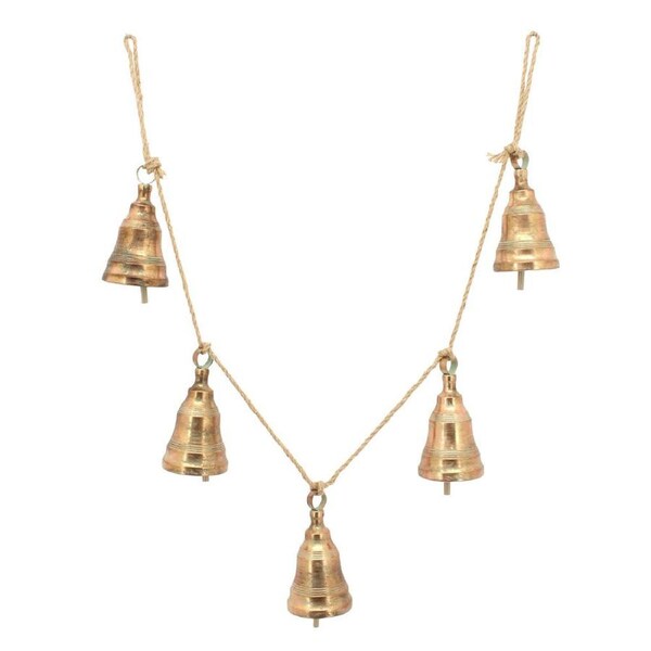 Rope 5 Metal Bell Garland 95cm