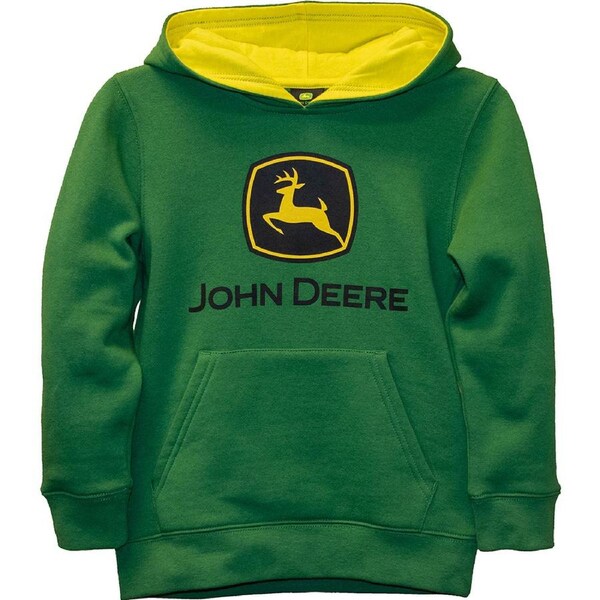 John Deere Green Trademark Themed Fleece Jumper/Hoodie Green M