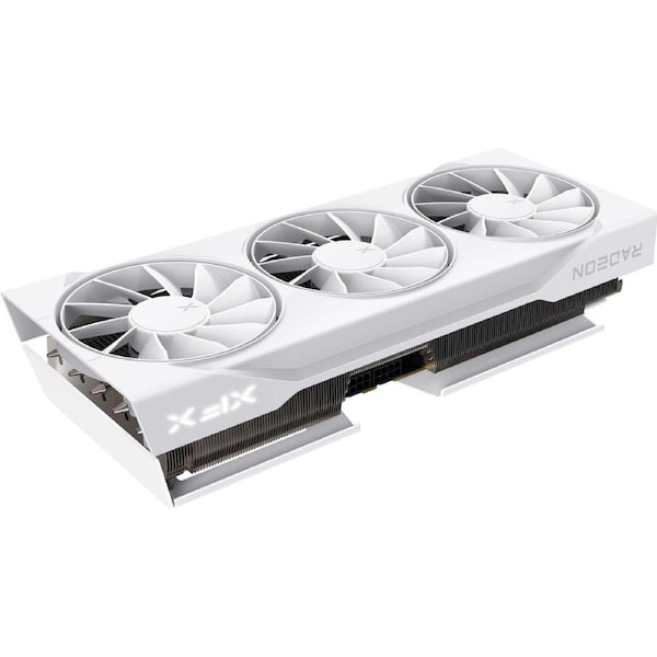 XFX Swift AMD Radeon RX 9070XT White Triple fan Gaming Edition with 16GB GDDR6 HDMI 3xDP, AMD RDNA 4 (RX-97TSWF3W9)