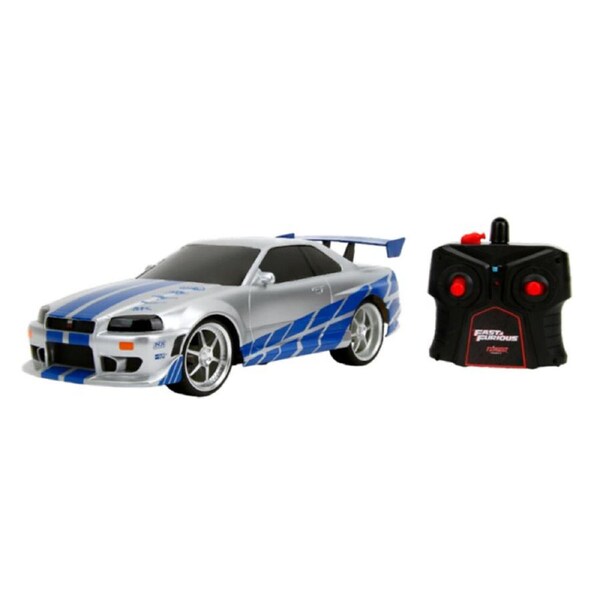 Jada 1:16 Scale Fast & Furious 2002 Nissan Skyline GT-R BNR34 Remote Control Car